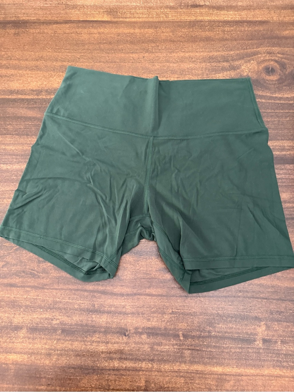 lululemon athletica High-Rise Bike Shorts in Forest Green